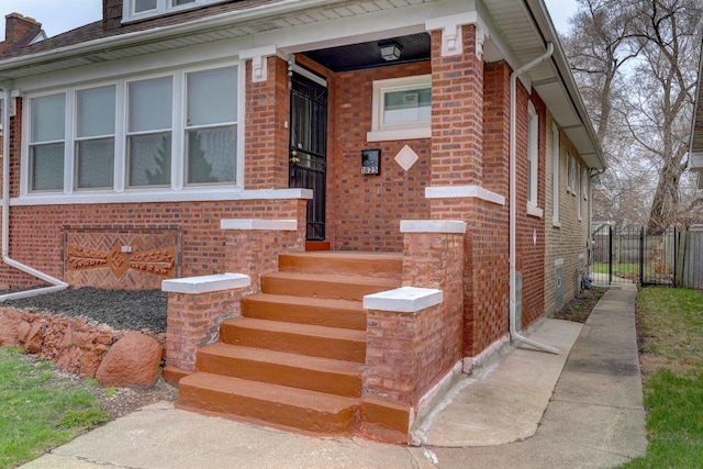 1825 S 8th Ave, Maywood, IL 60153 - doorway to property featuring brick siding