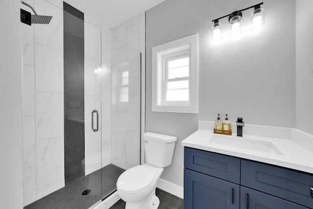 2613 Kenilworth Ave, Berwyn, IL 60402 - bathroom featuring a shower stall and vanity
