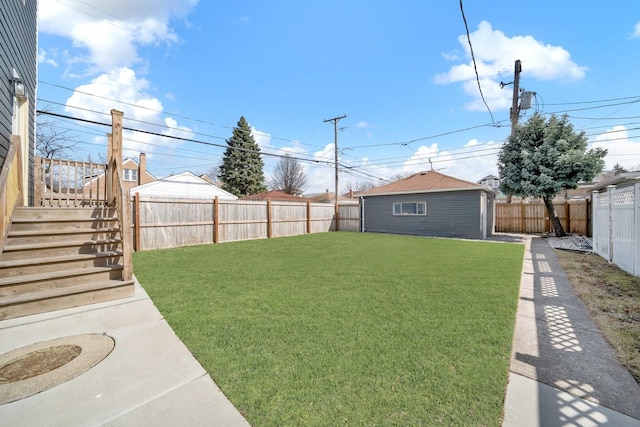 2613 Kenilworth Ave, Berwyn, IL 60402 - fenced backyard with an outbuilding