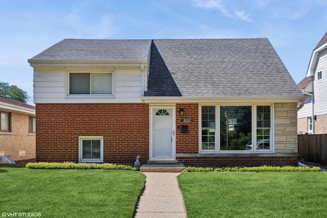5051 Wright Ter, Skokie, IL 60077 - view of front of property featuring brick siding and roof with shingles