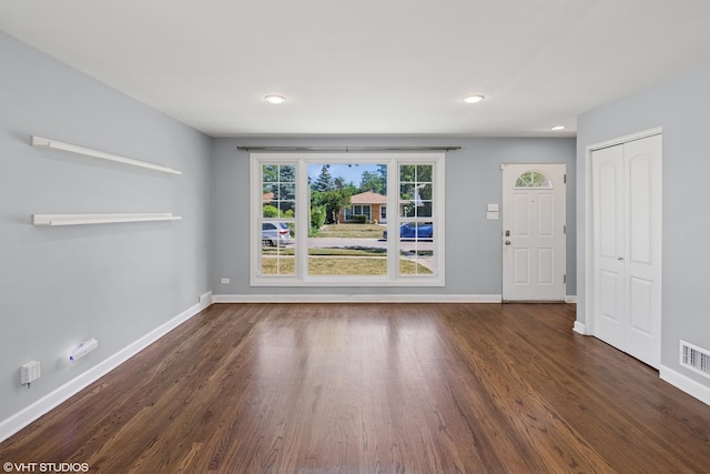 5051 Wright Ter, Skokie, IL 60077 - foyer entrance with wood finished floors and recessed lighting