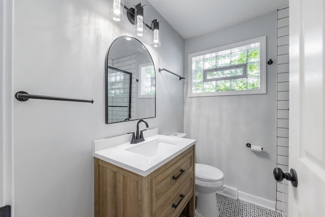 422 W 98th Pl, Chicago, IL 60628 - bathroom with vanity, a shower, and tile patterned floors