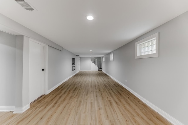 422 W 98th Pl, Chicago, IL 60628 - spare room with stairs, light wood-style floors, and recessed lighting
