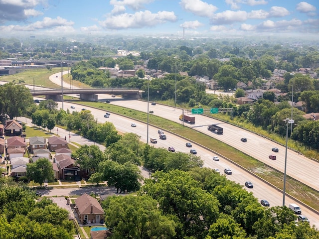 422 W 98th Pl, Chicago, IL 60628 - drone / aerial view of a major roadway and a tree filled landscape