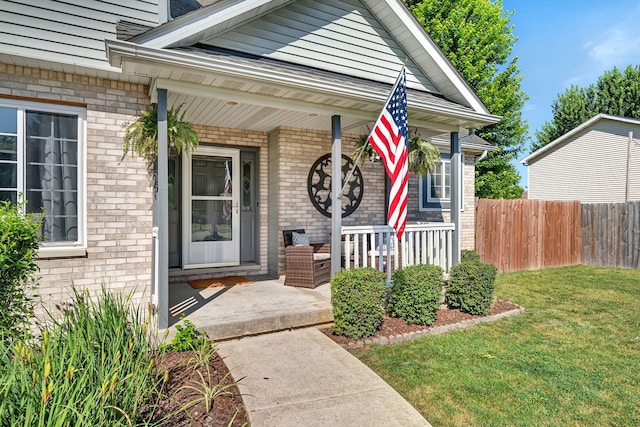 2570 Cobblestone Ct, Morris, IL 60450 - entrance to property featuring a porch and brick siding