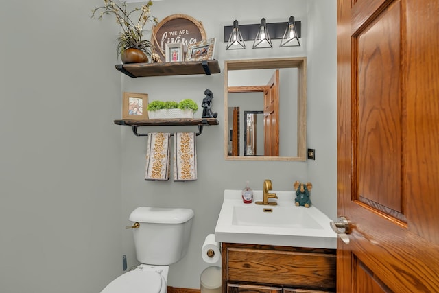 2570 Cobblestone Ct, Morris, IL 60450 - half bathroom with vanity and toilet