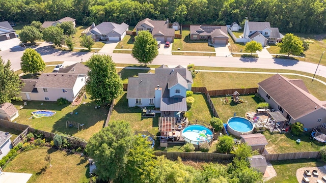 2570 Cobblestone Ct, Morris, IL 60450 - aerial perspective of suburban area with a pool area