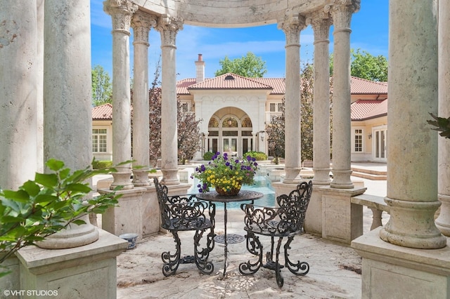 1031 Barrys Ct, Lake Forest, IL 60045 - view of patio / terrace with french doors
