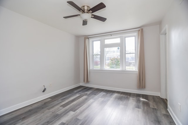 2745 S Sawyer Ave, Chicago, IL 60623 - empty room featuring wood finished floors and ceiling fan