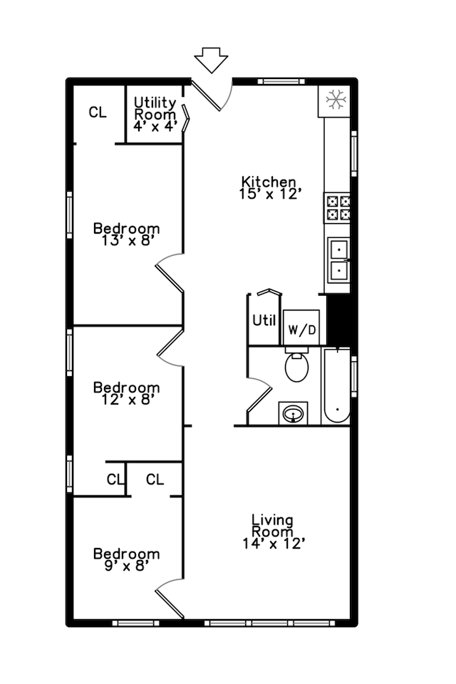 2745 S Sawyer Ave, Chicago, IL 60623 - view of property floor plan