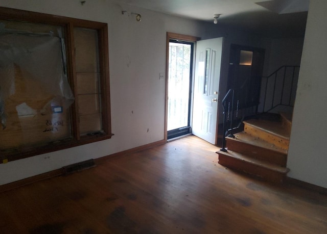 15944 Paulina St, Harvey, IL 60426 - foyer entrance with wood finished floors and stairway