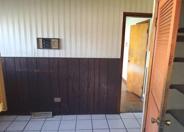 15944 Paulina St, Harvey, IL 60426 - interior space with wainscoting and wallpapered walls