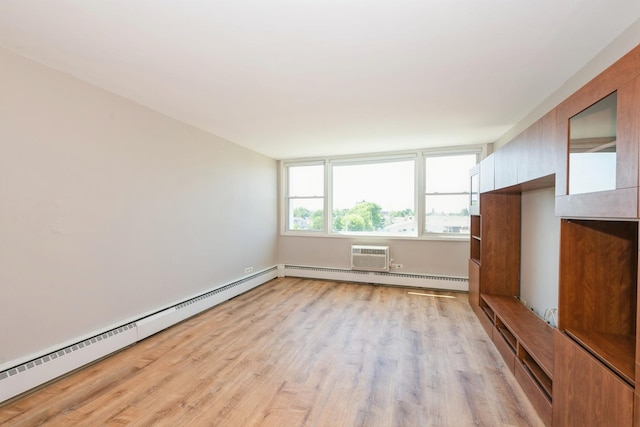 5975 N Odell Ave Unit 4F, Chicago, IL 60631 - unfurnished bedroom with light wood-style flooring, a baseboard radiator, and baseboard heating