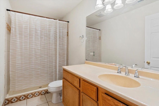 25612 W Woodlawn Ave, Antioch, IL 60002 - full bathroom with tile patterned flooring, vanity, and curtained shower