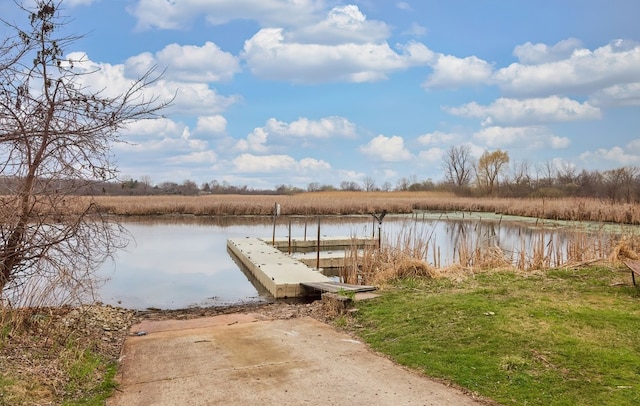 25612 W Woodlawn Ave, Antioch, IL 60002 - dock featuring a water view and a boat ramp