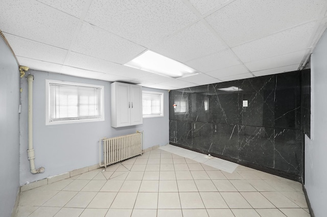 1802 S 50th Ave, Cicero, IL 60804 - unfurnished room with radiator and a drop ceiling