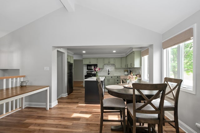 7288 174th Pl, Tinley Park, IL 60477 - dining space with wood finished floors and recessed lighting