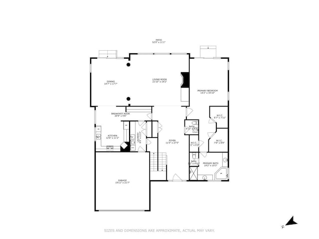 823 Balmoral Ln, Northbrook, IL 60062 - view of floor plan / room layout