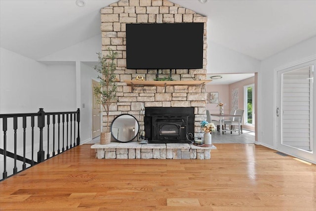 10067 W Logan Ct, Zion, IL 60099 - unfurnished living room with wood finished floors and high vaulted ceiling
