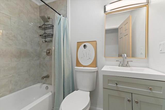 10067 W Logan Ct, Zion, IL 60099 - full bathroom with vanity and shower / bath combo with shower curtain