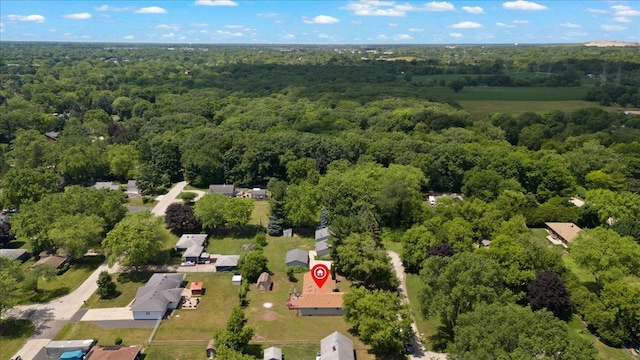 10067 W Logan Ct, Zion, IL 60099 - aerial overview of property's location with a heavily wooded area