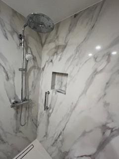 18 E Old Willow Rd Unit 106N, Prospect Heights, IL 60070 - detailed view of a marble finish shower
