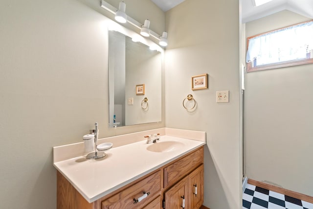 3063 Wedgewood Dr, Dekalb, IL 60115 - bathroom with tile patterned floors and vanity