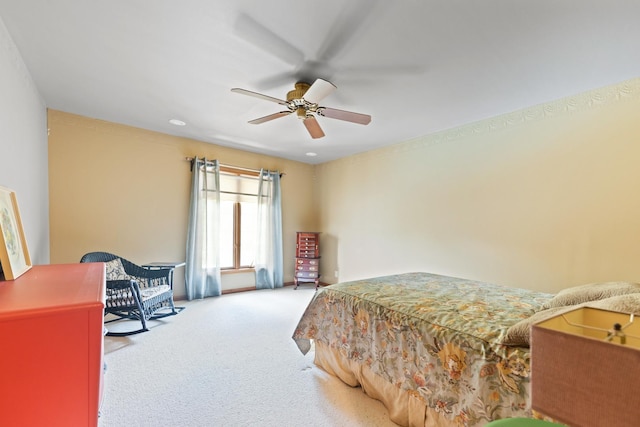 3063 Wedgewood Dr, Dekalb, IL 60115 - bedroom featuring carpet and ceiling fan
