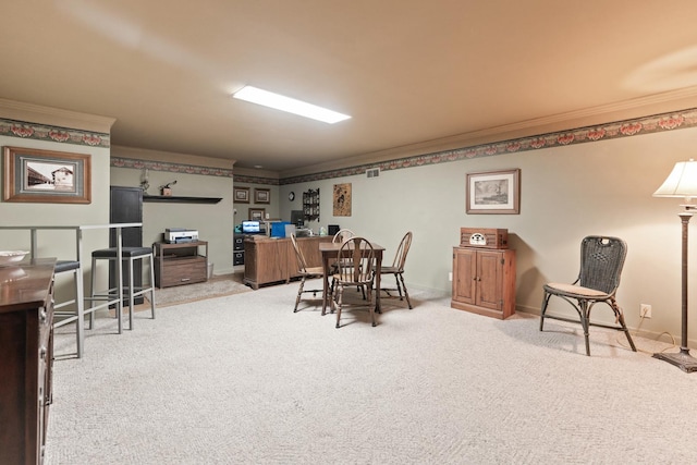 3063 Wedgewood Dr, Dekalb, IL 60115 - office with crown molding and carpet flooring