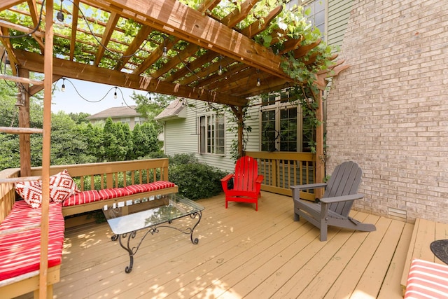 3063 Wedgewood Dr, Dekalb, IL 60115 - wooden deck with a pergola