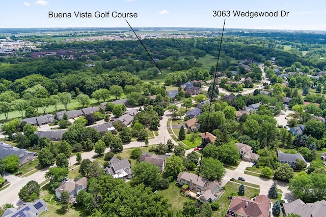 3063 Wedgewood Dr, Dekalb, IL 60115 - aerial perspective of suburban area