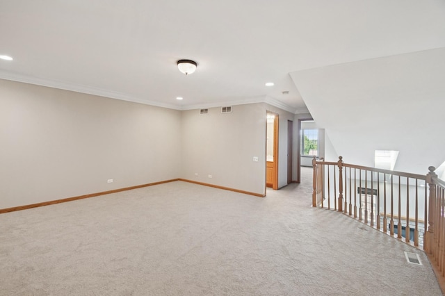 11636 Waterway Ct, Orland Park, IL 60467 - additional living space with light carpet and recessed lighting
