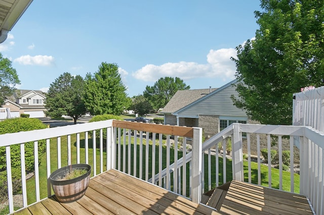 11636 Waterway Ct, Orland Park, IL 60467 - wooden deck featuring a lawn