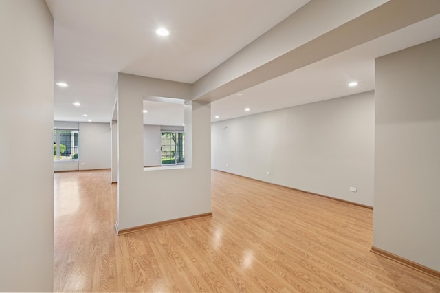 11636 Waterway Ct, Orland Park, IL 60467 - spare room featuring recessed lighting, light wood-type flooring, and healthy amount of natural light
