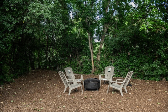 1028 Valley Stream Dr, Wheeling, IL 60090 - view of yard with a fire pit