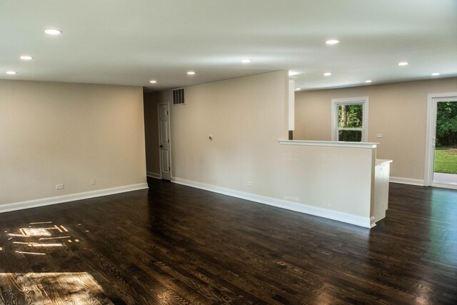 1028 Valley Stream Dr, Wheeling, IL 60090 - spare room with recessed lighting and dark wood finished floors
