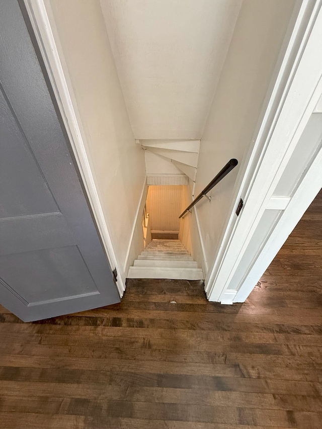 30 E 102nd St, Chicago, IL 60628 - staircase featuring baseboards and wood finished floors