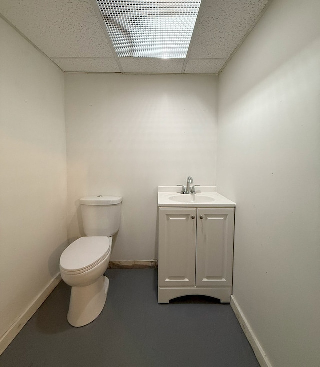 30 E 102nd St, Chicago, IL 60628 - bathroom featuring a paneled ceiling and vanity
