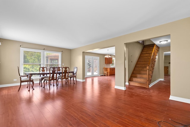 739 Crest Ave, Schaumburg, IL 60193 - dining area with stairway and wood finished floors
