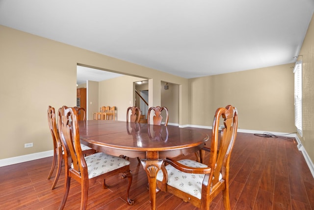 739 Crest Ave, Schaumburg, IL 60193 - dining space with wood finished floors and stairway