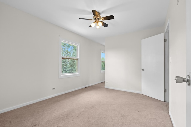 739 Crest Ave, Schaumburg, IL 60193 - carpeted spare room with ceiling fan and baseboards