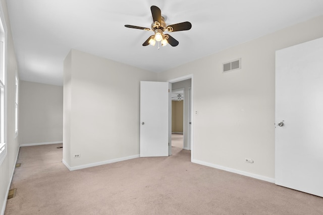 739 Crest Ave, Schaumburg, IL 60193 - unfurnished bedroom featuring light colored carpet and a ceiling fan