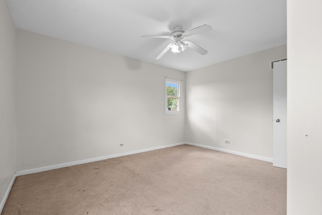 739 Crest Ave, Schaumburg, IL 60193 - spare room with light colored carpet and ceiling fan