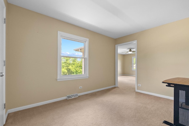 739 Crest Ave, Schaumburg, IL 60193 - unfurnished room with carpet flooring and a ceiling fan