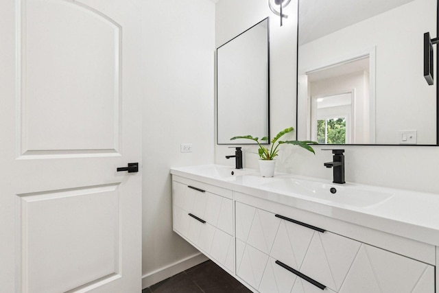 1516 Laguna Ct, Wheeling, IL 60090 - full bath featuring double vanity and tile patterned flooring