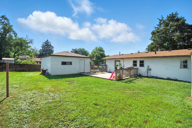 34W928 N James Dr, Saint Charles, IL 60174 - view of yard featuring a deck