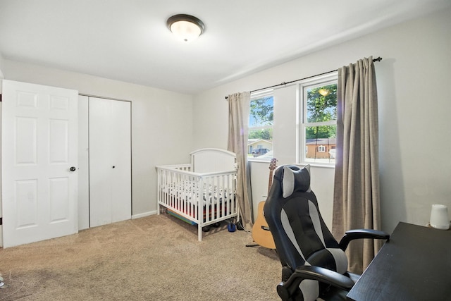 34W928 N James Dr, Saint Charles, IL 60174 - bedroom featuring carpet flooring, a closet, and a crib