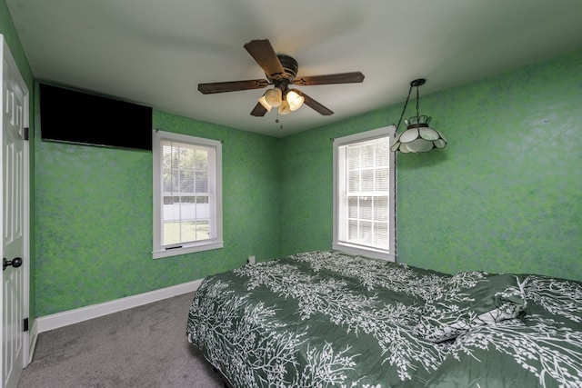 10415 W Ames Ave, Beach Park, IL 60087 - carpeted bedroom with baseboards and a ceiling fan