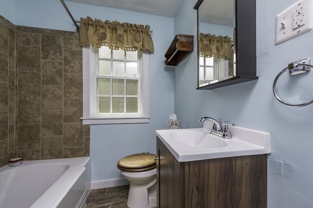 10415 W Ames Ave, Beach Park, IL 60087 - bathroom featuring vanity and shower / washtub combination