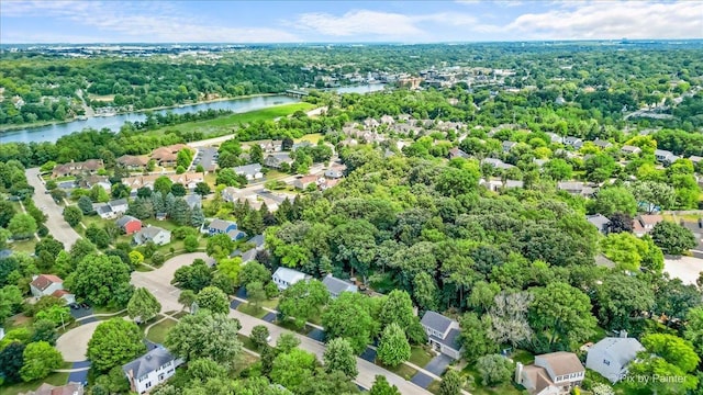 515 Timbers Trl, Saint Charles, IL 60174 - aerial view of residential area with a large body of water